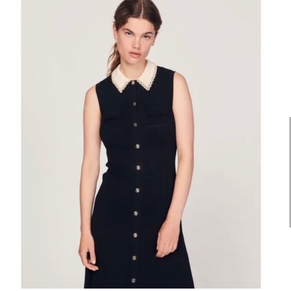 Sandro Precieuse Midi Shirt Dress - Picture 6 of 16